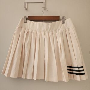 Adidas Aeroready Pleated Tennis Skirt, Ivory, Large